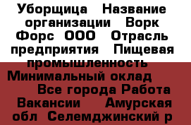 Уборщица › Название организации ­ Ворк Форс, ООО › Отрасль предприятия ­ Пищевая промышленность › Минимальный оклад ­ 24 000 - Все города Работа » Вакансии   . Амурская обл.,Селемджинский р-н